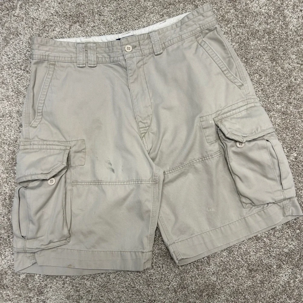 Polo‎ Ralph Lauren Classic Chino Cargo Shorts Men Size 34 Cotton Preppy